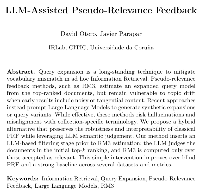 Javier Parapar tweet media