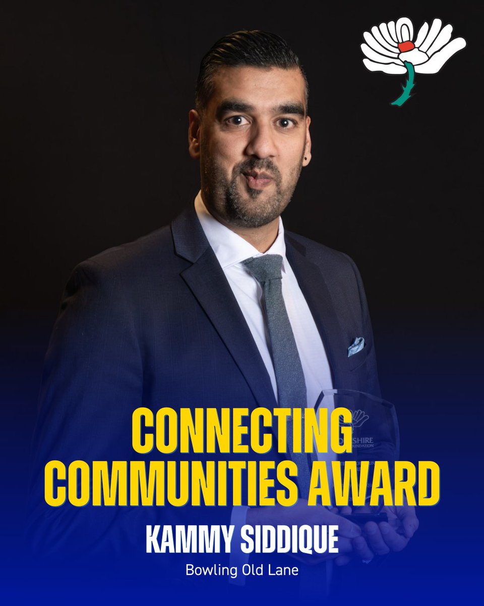Yorkshire_cf's tweet image. We’re delighted to celebrate Kammy Siddique of @BOLCC1, winner of the Connecting Communities Award.

At Bowling Old Lane, Kammy has played a vital role in making the club more diverse and inclusive, helping to create a welcoming environment for people of all backgrounds and…