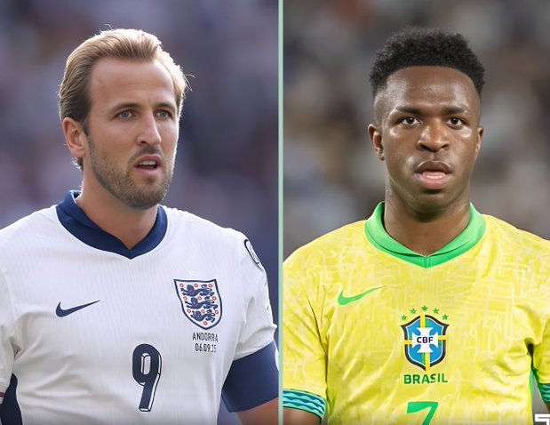 هاري كين سجل بالفعل هذا الموسم 35 هدفًا، أي أكثر بـ 9 أهداف مما سجله فينيسيوس في موسم 2023/2024 (26 هدفًا)، وهو الموسم الذي قال فيه البعض إنه تعرّض للظلم في سباق الكرة الذهبية.. واللافت أننا ما زلنا بعد 4 أشهر فقط من بداية الموسم الجديد 