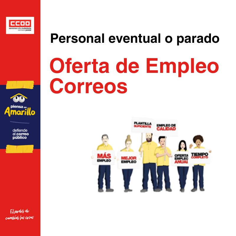 📢17D Comisión Negociadora
👥Personal eventual o parado
✍️ #OfertadeEmpleo #Correos primer paso hacia la convocatoria de ingreso antes de fin de año, con resolución en 2026
🔓CCOO desbloquea la fijeza de eventuales y garantiza entradas de empleo fijo
postal.fsc.ccoo.es/noticia:745190…