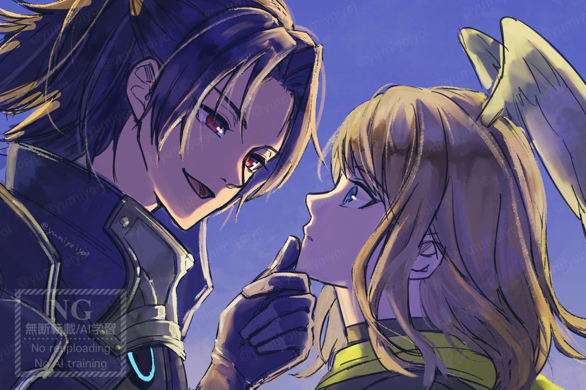 iPad整理で発掘されたアシェユニ
顎クイのラフが2、3枚あったんだけどそんなシーンなかったよね？！😇
唐突にシリアス百合始まった？！って興奮した事は覚えている