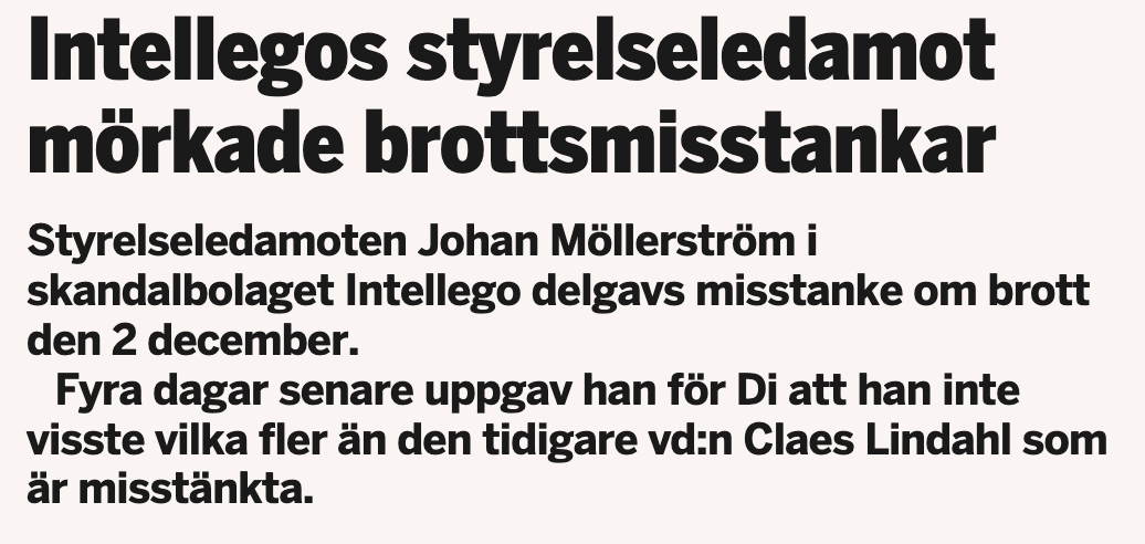 don_crisse's tweet image. Bara från idag gällande #INT // #Intellego. I min värld råder det ingen tvekan om att @SvenNordenstam ska tilldelas ett särkilt journalistiskt ekonomipris för sin granskning. För de som har lyssnat på hans varningar, har betydande belopp kunnat sparas. Sann grävande journalism!