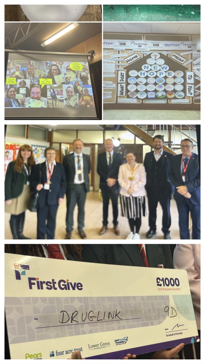 FirstGiveGK's tweet image. INCREDIBLE array of creative #SocialActions among Y9s @JFK_Hemel! Such tough judges’ decision!£1000 @FirstGiveUK grant goes to 9D @DLinkTraining (Hemel)! Thank you @DavidTaylor85 MP, Mayor @DacorumBC, Councillors &amp;amp; Stephen @ASCAT2019 for joining us! 🎉🥳