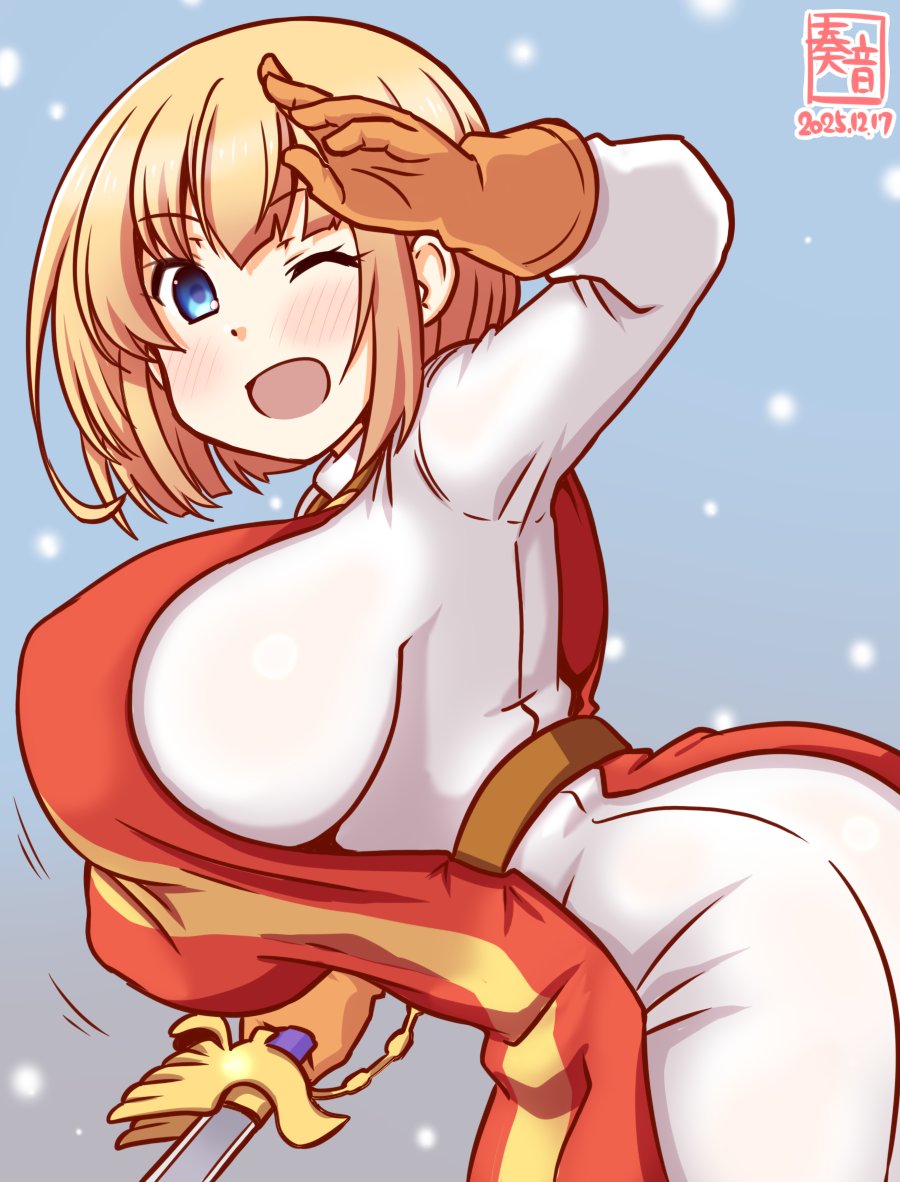 「ちょっとだけ…待った?
 でも、私が来たからには、もう大丈夫よ!」

#艦これ版真剣お絵描き60分一本勝負_20251217
#ロドニー 