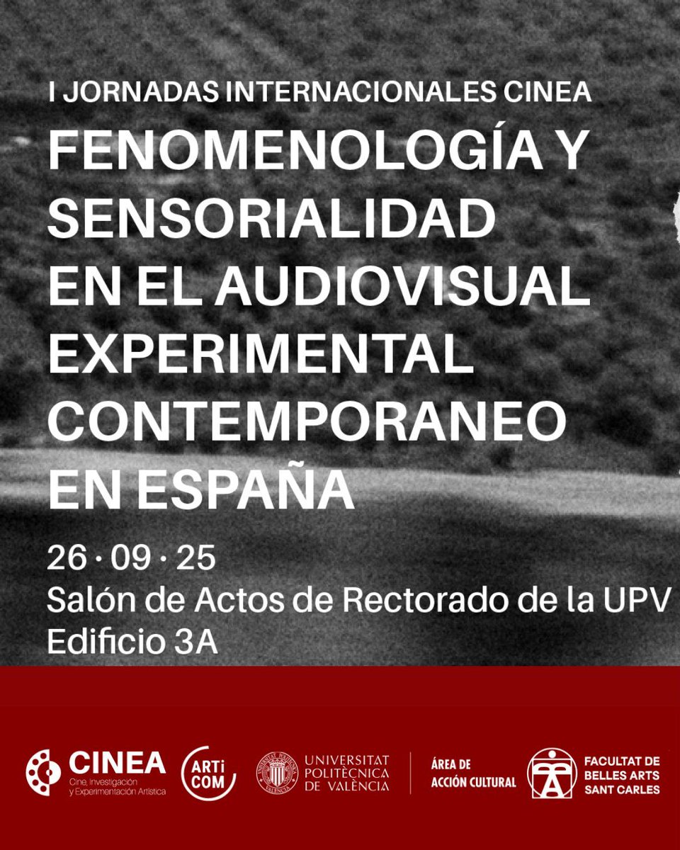 ArtiCom_UPV's tweet photo. ✨ Ya ha pasado, pero no podemos olvidar lo que vivimos en las I Jornadas Internacionales CINEA sobre fenómeno - sensibilidad en el audiovisual experimental, nos hicieron repensar cómo vemos, tocamos y escuchamos el cine.

Gracias a todos por hacerlo posible. https://t.co/Wh5Tpi0qOa