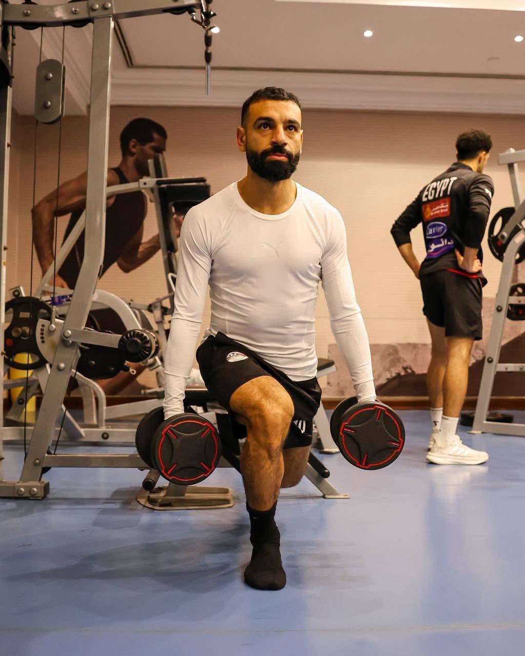 تدريبات استشفائية بالجيم للاعبي منتخب مصر استعدادا لكأس أمم إفريقيا بالمغرب 