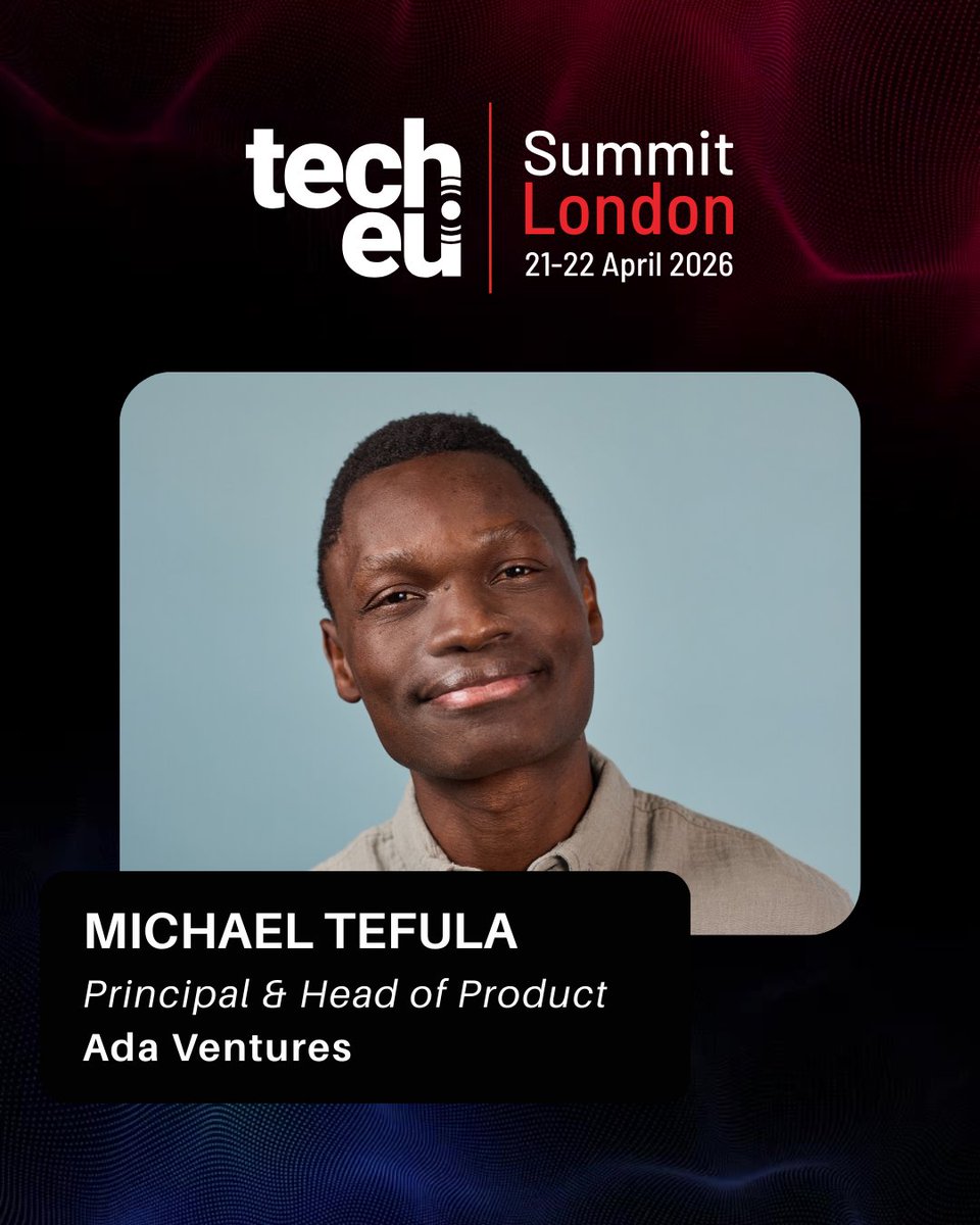 tech_eu's tweet photo. 🎤 Michael Tefula, Principal & Head of Product at Ada Ventures (@adaventures), will be joining us as a speaker at the https://t.co/hDnYjyV6pY Summit London 2026.

He has been investing in startups for nearly a decade, both as a VC and angel investor. Prior to Ada Ventures Michael was a CFO at a fintech startup as it scaled from seed to Series A, working alongside the cofounders across operations, product, and fundraising.

🚀 Join us on 21-22 April at the QEII Centre
https://t.co/wQy0COjuM4
#techeu #techeusummit26