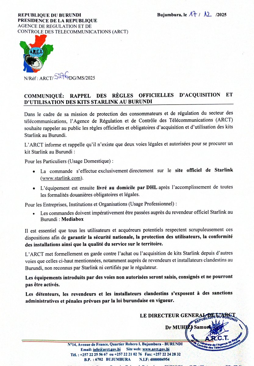 ARCT BURUNDI tweet media