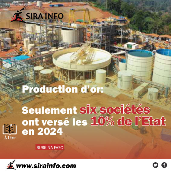 Au Burkina Faso, l’État détient 10 % des sociétés minières industrielles. Selon le rapport 2024 de l’ITIE-BF, parmi les sociétés disposant d’un permis d’exploitation industrielle, seules six ont versé des dividendes en 2024 sirainfo.com/2025/12/17/pro…