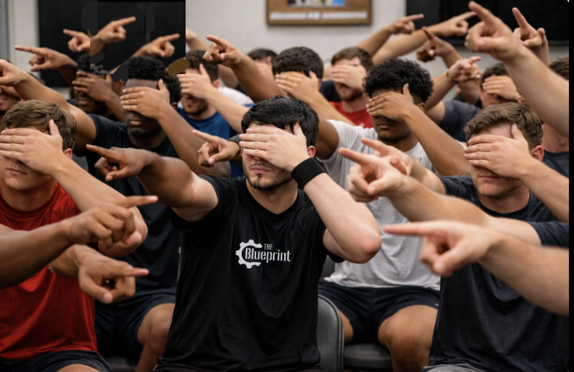 CoachJacksonTPW's tweet photo. ASSIGNMENT FOR YOUR TEAM:  Have every player cover their eyes with one hand. Slowly turn them around a few times until you say “stop.” 
- Now tell them to point to True North. 
- Then have them uncover their eyes. 
- Hands will be pointing everywhere.  

Teams WANT to point in the same direction—but you have to GIVE them something clear to point at.  

I spoke with a Division I coach last week. Their program will add nearly 30 new players in January and another 20 in the summer.  

Culture is 100% year-to-year. It’s a January → December cycle.  

The only way a team points the same direction is with an intentional culture, led daily by 8–10 trained members of a leadership council and/or captains.  

That’s exactly what the Leadership Academy is built to do—equip your captains to align the team to your True North.  

🎥 Watch the Leadership Academy Zoom Replay (48 minutes): https://t.co/ynBMrjNeLc 

https://t.co/Y2mFJ3Bvs4

@BlueprintMP
@fastnwide