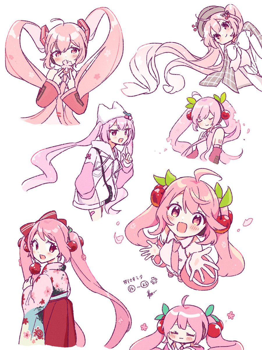 16〜22🌸
#煩悩の数だけ初音ミクを描く