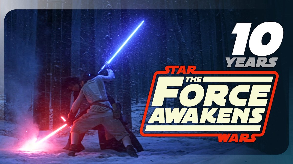 NEW EPISODE🌌✨🎂

We celebrate a DECADE of THE FORCE AWAKENS! The film that started the ST and our current STAR WARS era! The excitement leading to this film was amazing, today we see how it holds up 10 years later!

🎧👉 bit.ly/3MHWFqn
📺👉 bit.ly/3XW6dk2