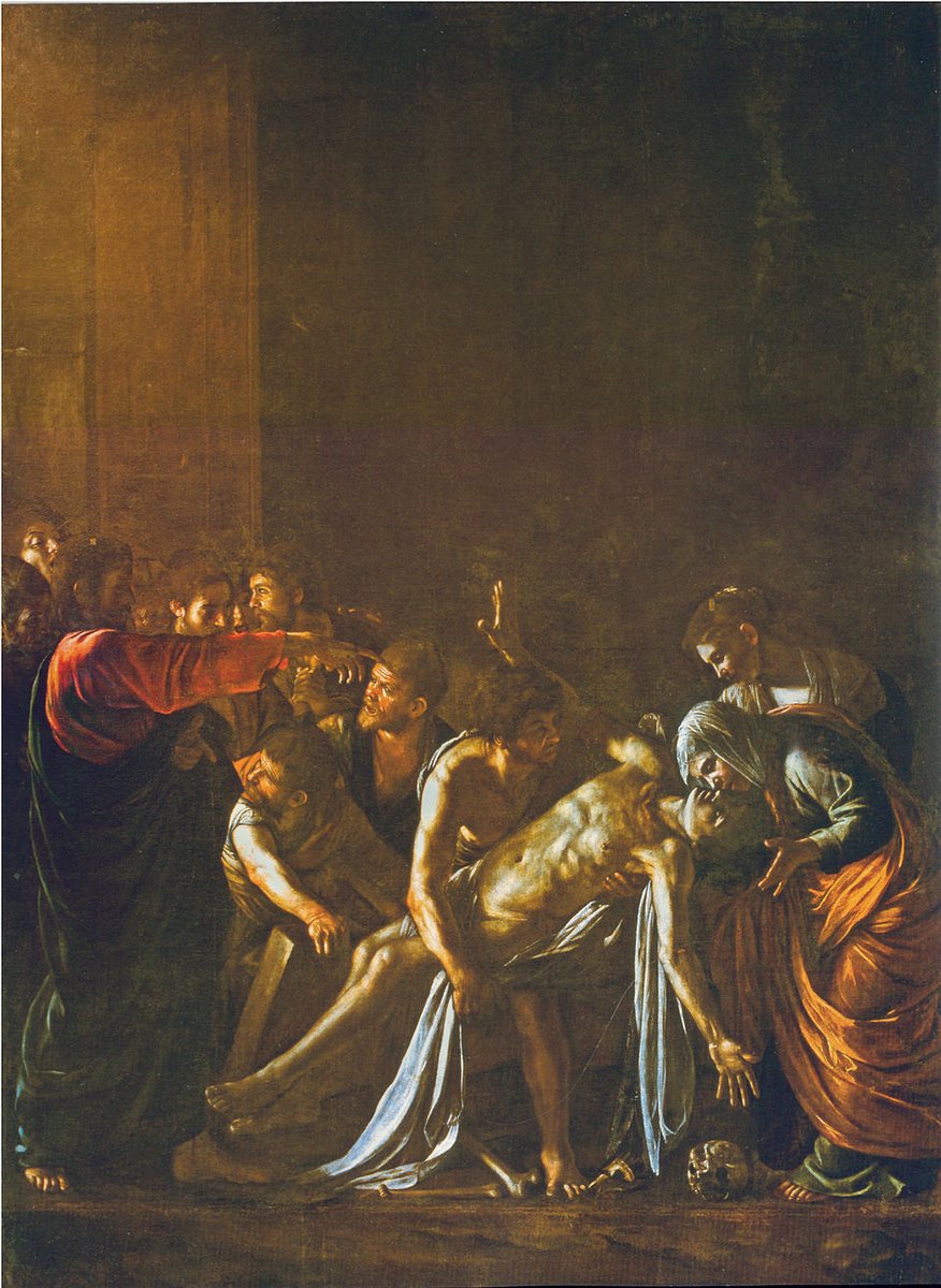PNostoy's tweet photo. -Tú, deja ya de hacerte el muerto y pon ya tu parte de dinero de la comida, que siempre estás buscando excusas para no pagar y comer de gañote.

17 de diciembre San Lázaro, el gorrón. Caravaggio. https://t.co/QGCmW0yiP5