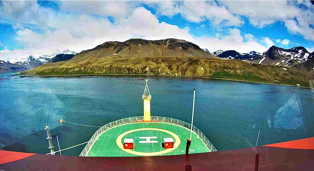 #RRSSirDavidAttenborough The Attenborough remains at King Edward Point. It looks like a beautiful day for them. #vesseltracking by <a href="/BigOceanData/">BigOceanData</a>