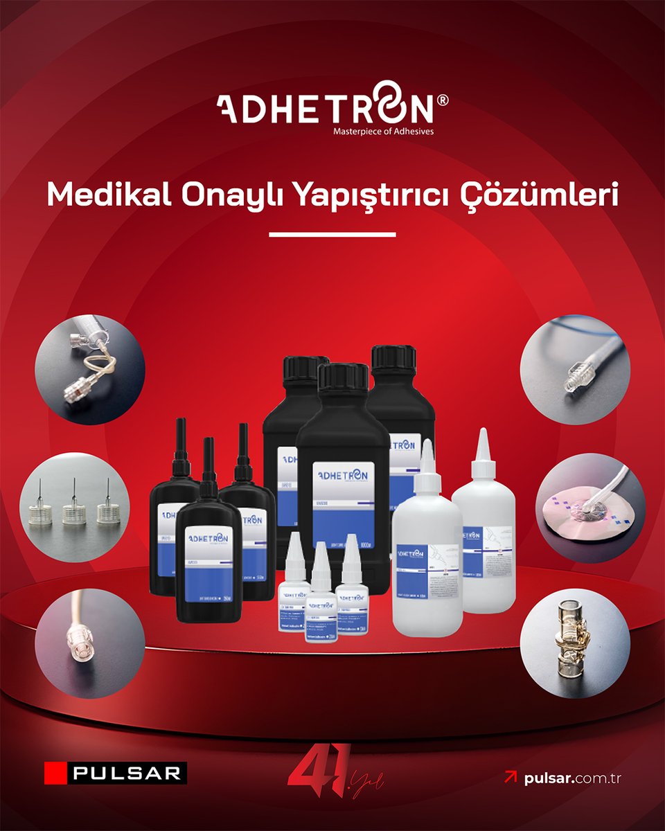 Adhetron’un medikal onaylı yapıştırıcı serisiyle tanıştınız mı?

Medikal ürünlerde kullanıma uygun, toksik madde içermeyen ürünlerle üretiminizi optimize etmek için hemen bizimle iletişime geçin.

#pulsarkimya #adhetron #medikal #medikalonaylı #yapıştırıcı