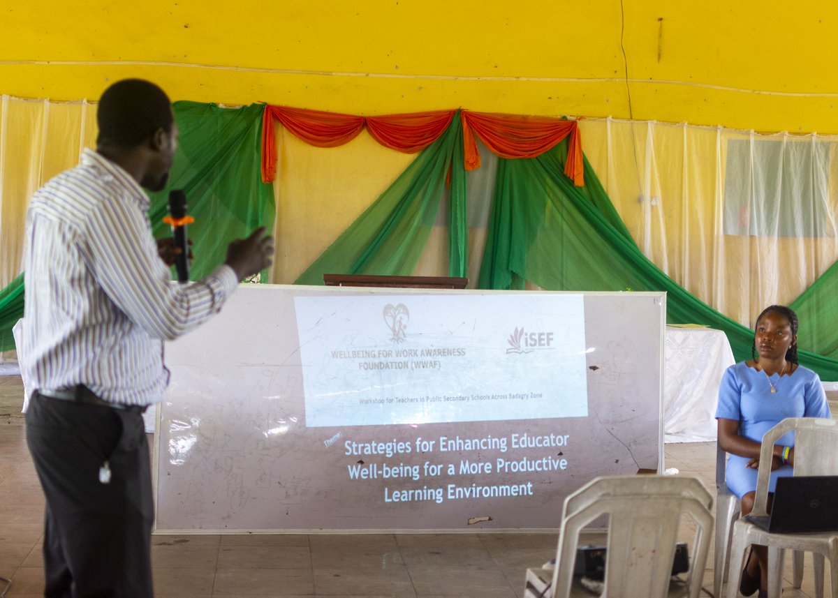 isef2020's tweet photo. ISEF concluded its 2025 project year by partnering with the Wellbeing for Work Awareness Foundation to train teachers in Badagry on well-being &amp; stress management.

The workshop empowered educators with practical strategies for a healthier, more productive learning environment. https://t.co/qQ7DTPQqmS