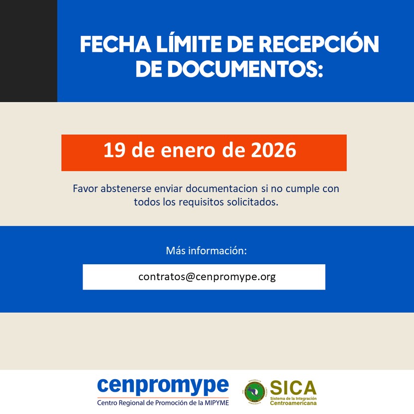 Cenpromype_sica's tweet photo. Anuncio de contratación de consultoría para la “SISTEMATIZACIÓN DEL PROCESO DE FORMACIÓN EN COMERCIO ELECTRÓNICO PARA MIPYMES, CON EL FIN DE IDENTIFICAR MEJORES PRÁCTICAS, MEJORAS DE PROCESOS Y LECCIONES APRENDIDAS EN ACTIVIDADES  DEL PROYECTO”
Más info⤵️
https://t.co/YZADe1MxJN https://t.co/OL2pdb4eIc