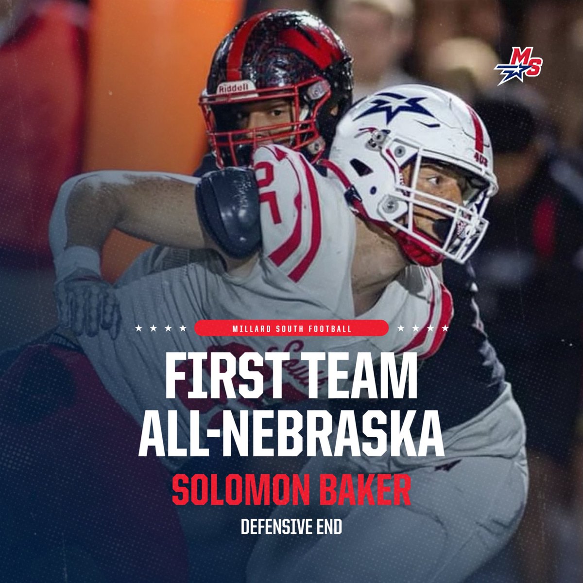 Millard South Football tweet media