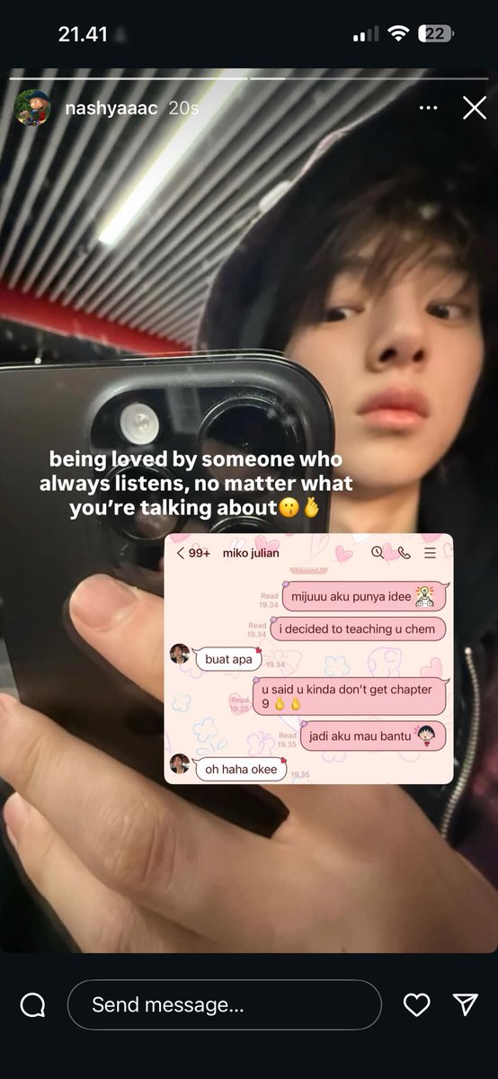 yucawn's tweet image. he always listens, no matter what you’re talking about

juhoon au 💭💌