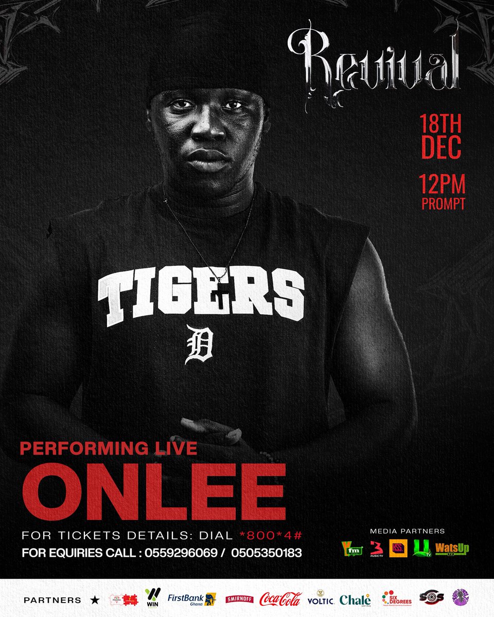 The stage is calling. Catch me live at the Revival concert 2025🔥 ❤️‍🩹
<a href="/kwekusmoke_/">BIG SHMOKE 💨</a> Grateful for the opportunity. 🙇🏻