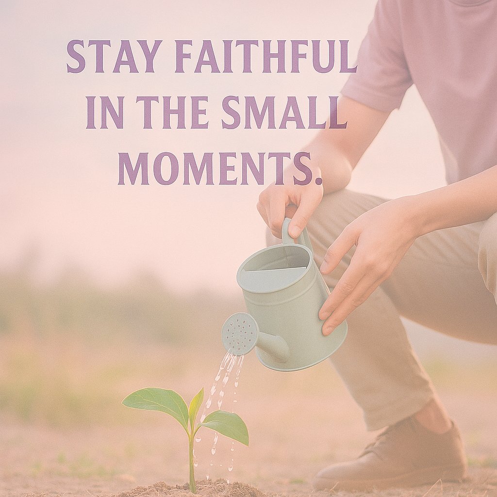 FrFSuarez's tweet image. Stay faithful in the small moments.