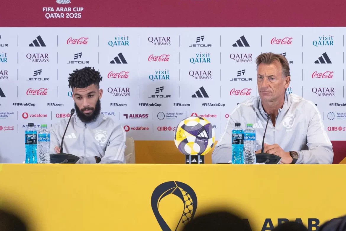 البلاد | معاك يالأخضر رينارد: نسعى لإنهاء مشاركتنا بأفضل صورة ممكنة في كأس العرب. صحيفة البلاد | المنتخب السعودي | | السعودية الإمارات | 