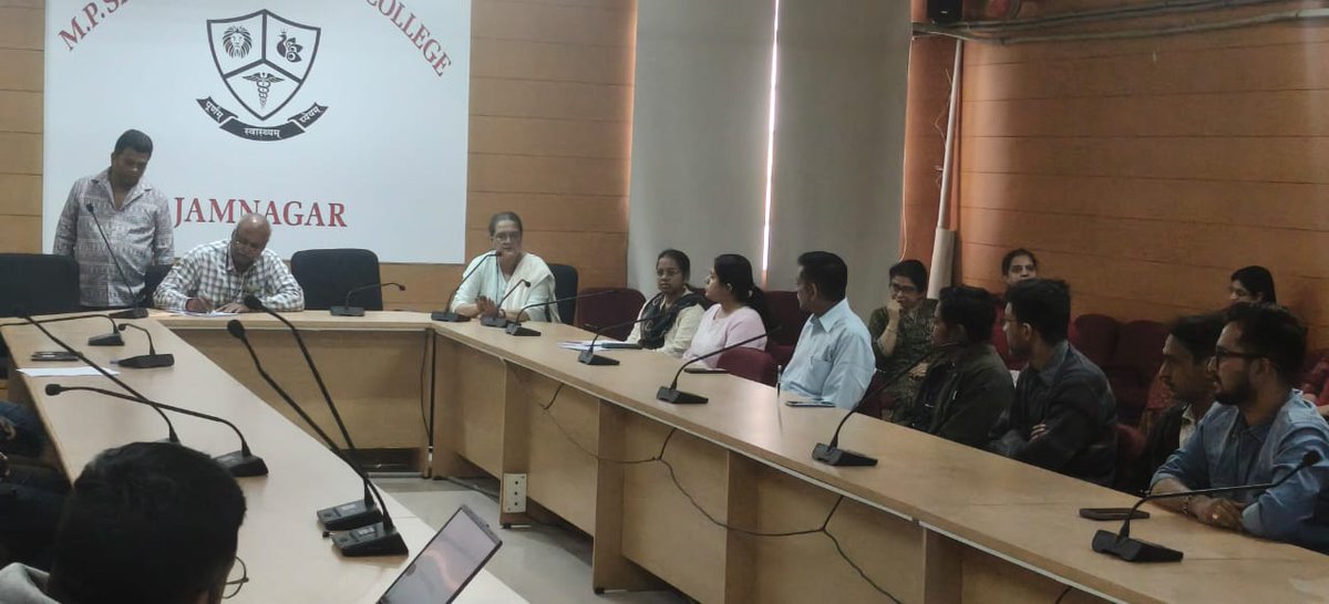 Suicide prevention training organized today at Shri M. P. Shah Govt. Medical College, Jamnagar for Hostel wardens and staff with the help of Psychiatry Department