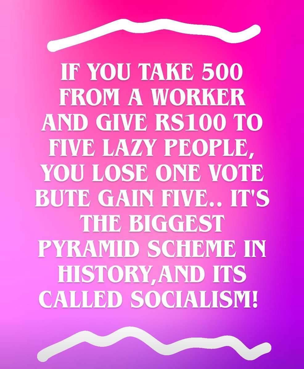 TraderPrasanth's tweet photo. #socialism https://t.co/Jta7gRSIbS
