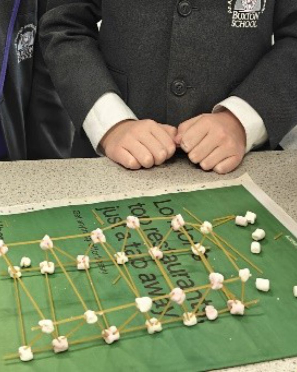 BuxtonSchInfo's tweet photo. Year 7 got creative for Tomorrow’s Engineer Week, building bridges from marshmallows and spaghetti! Great teamwork and fun learning all week.
#TomorrowsEngineers #Year7STEM #EngineeringFun #STEMEducation https://t.co/DstLBy2OMM