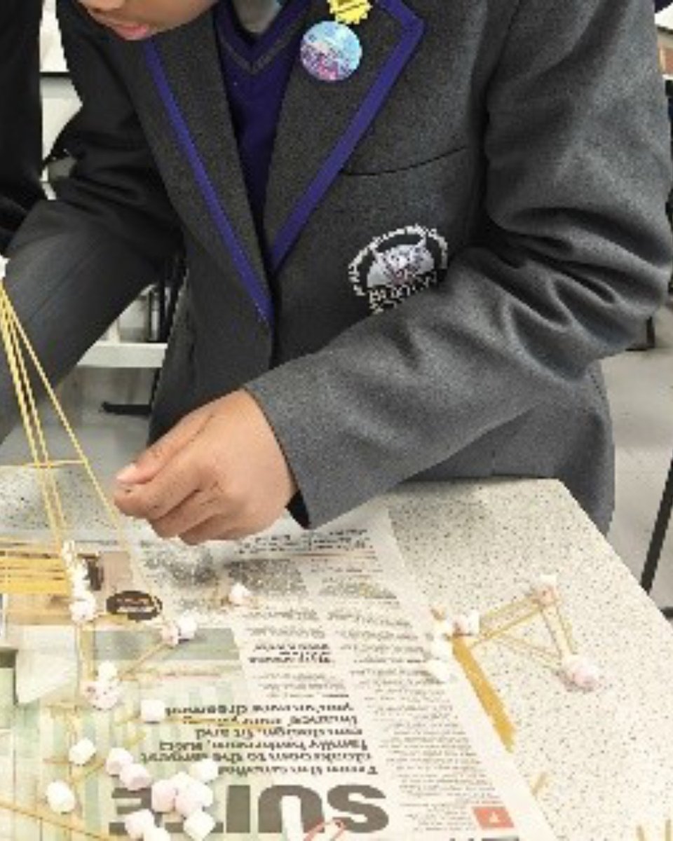 BuxtonSchInfo's tweet photo. Year 7 got creative for Tomorrow’s Engineer Week, building bridges from marshmallows and spaghetti! Great teamwork and fun learning all week.
#TomorrowsEngineers #Year7STEM #EngineeringFun #STEMEducation https://t.co/DstLBy2OMM