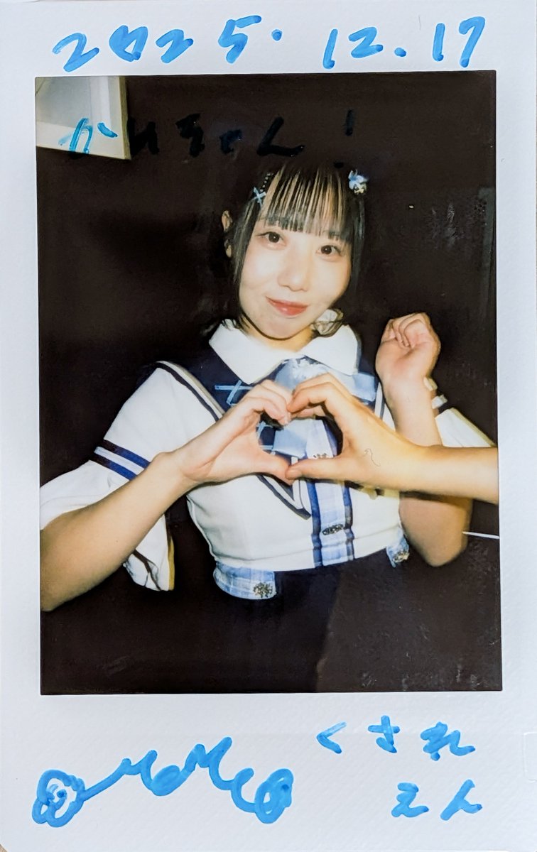 🍑とのチェキ1枚だけの予定が Tシャツでのチェキでのトークで 🍑「この