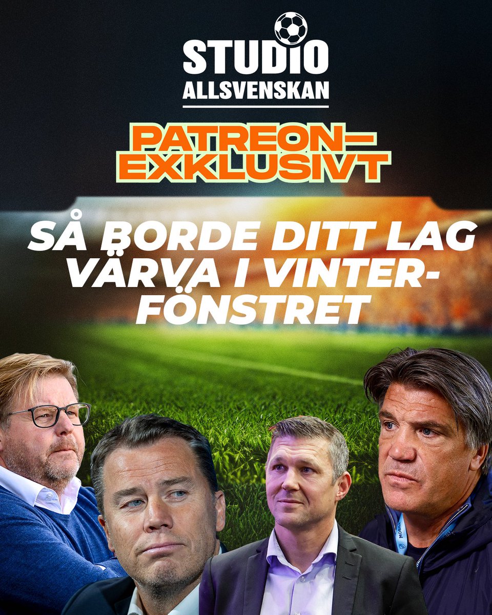 I dagens Daily Show är det dags för nästa fyra lag att synas i sömmarna – Djurgården, Kalmar, Malmö FF och IFK Göteborg.  

Vilken typ av spelare behöver de verkligen värva inför 2026?  

Avsnittet finns ute på Patreon: patreon.com/c/studioallsve… 

Foto: TT