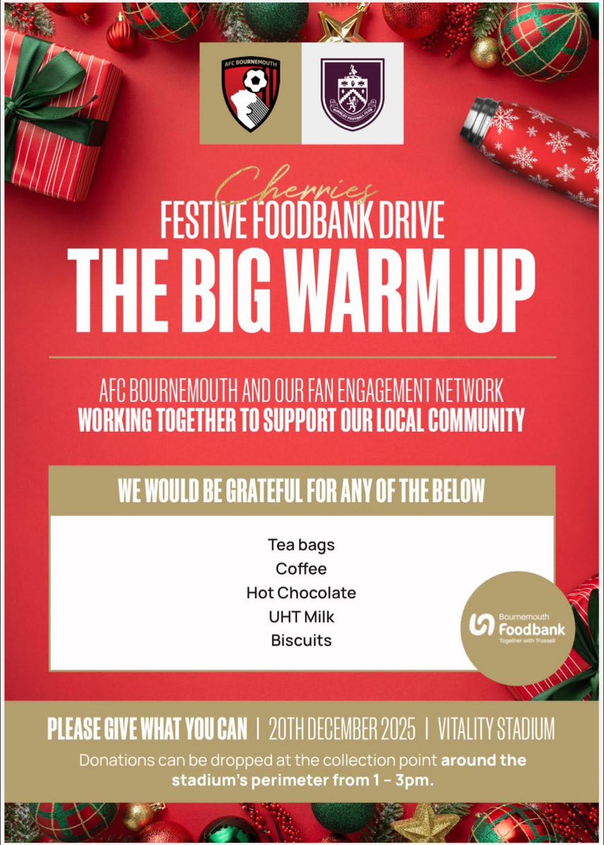 ACE_W's tweet image. Heads up for anyone going to the AFCB V BURNLEY match on Saturday. Collection point will be by Jubilee Gates at the stadium. #afcb ❤️🖤🍒