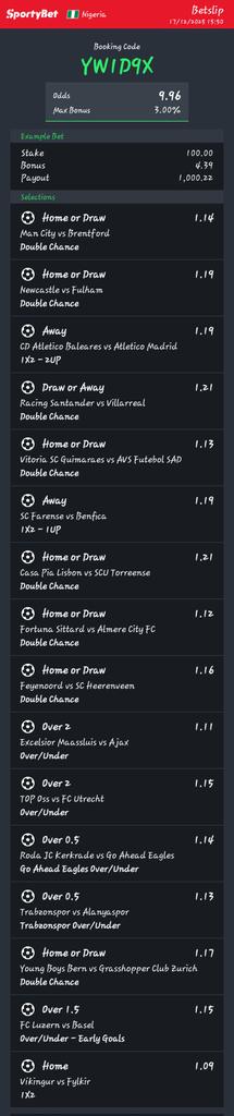 YW1D9X
10 odds
Green Season sportybet.com/?shareCode=YW1…