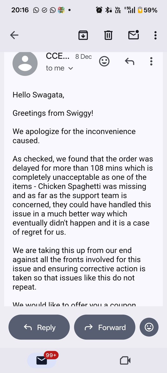 littlediddlepu's tweet photo. @SwiggyCares @Swiggy @Swiggycaresnot I accepted your offer over 10 days ago. Since then complete silence, zero resolution. This delay is unacceptable.. https://t.co/eFcWXFFOFC