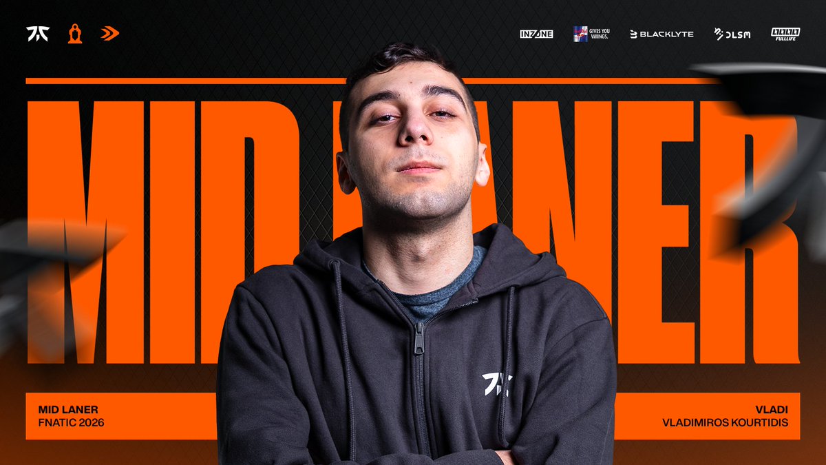 FNATIC's tweet image. A new era begins.

Welcome @Vladi1v9 as our Mid Laner for 2026!