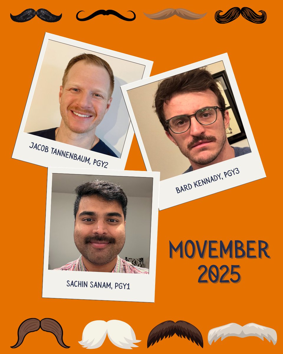 uvaurology's tweet image. #UVAStreamTeam residents and attendings had a friendly competition this past month to grow the most magnificent facial hair for #Movember 2025. After lengthy deliberation over the submitted photos, the judging committee is pleased to recognize @BahromOstad as the winner!