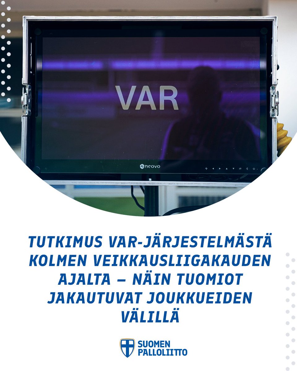 🎓 Syksyllä valmistuneen pro gradu -tutkimuksen tulokset osoittavat, että isot VAR-tuomiot, kuten rangaistuspotkut ja punaiset kortit, voivat jakautua joukkueiden välillä merkittävän epätasaisesti kauden aikana.

Lue koko juttu! palloliitto.fi/ajankohtaista/…

#Palloliitto