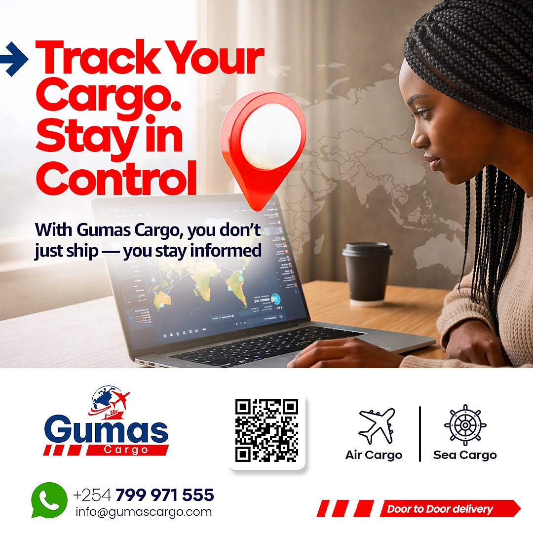 GumasCargo's tweet image. 📍 Track Your Cargo. Stay Stress-Free.

With Gumas Cargo, you’re never left guessing.
We keep you updated from dispatch to delivery — every step of the way.

Ship smart. Ship informed.

Contact us:
wa.me/+254799971555
info@gumascargo.com

#GumasCargo #CargoTracking