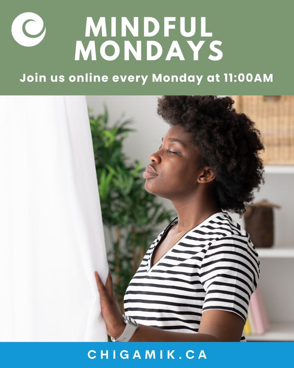 If holiday stress is creeping in, Mindful Mondays offers a calm space to breathe and reconnect with yourself. 🧘

📅 Every Monday
🕚11:00 AM –12:00 PM
💻 Online

 👉 Register here: chigamik.recdesk.com/Community/Prog…

#MindfulMondays #HolidayRelaxation #HolidayDeStress