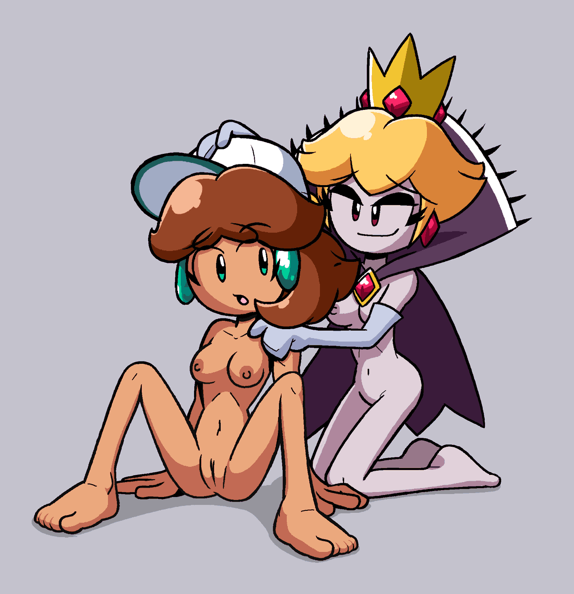 LisNotSFW's tweet photo. Commission Work for @DarkDeltaBrony featuring Daisy and Shadow Queen (Peach) in a familiar ArtStyle https://t.co/DSzzK8CZ1j