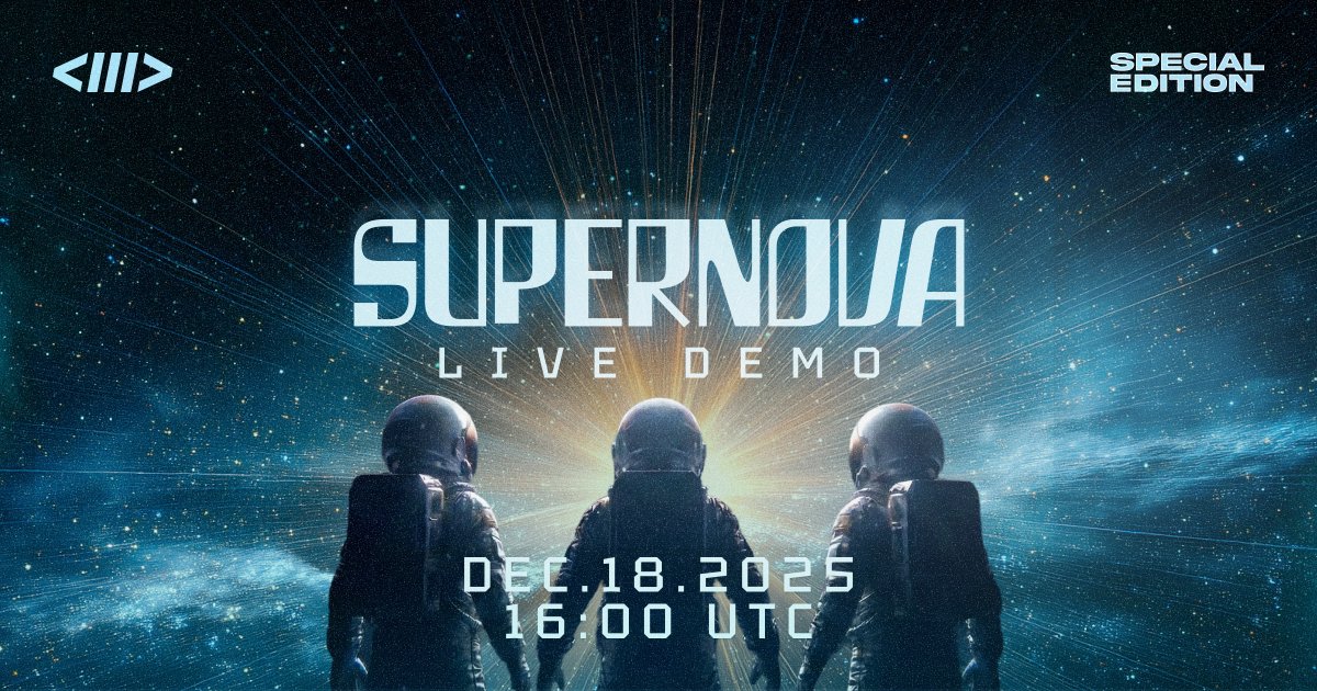 Supernova - a first pulse check. 

Demoonstrated live on stream. 

Tomorrow evening.

T - 25 hours.