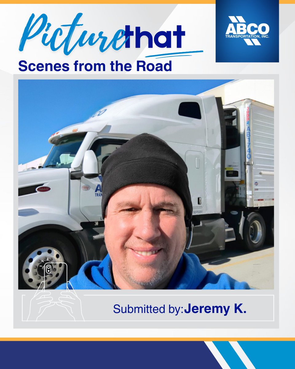 Trucker selfie time! 🚛✨ Drivers, what’s one thing that instantly boosts your mood out on the road?