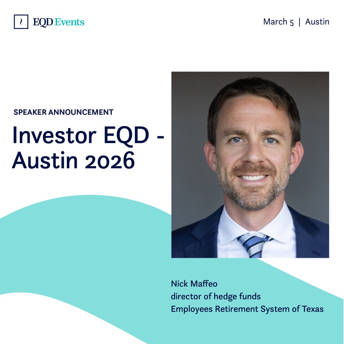 Nick Maffeo of Employees Retirement System of Texas joins us as a speaker at Investor EQD - Austin 2026 on March 5! Register today for this unique asset-owner only event: bit.ly/4rgyzmz