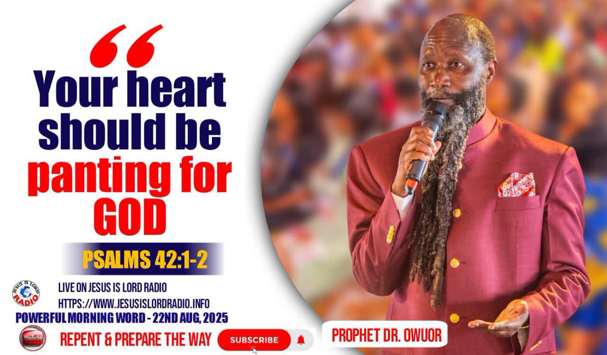 “As the deer pants for streams of water, so my soul pants for you, my God.”
Psalms 42:1 NIV

#TheRevivalOfHoliness