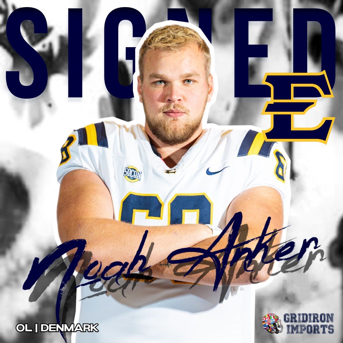 GridironImports's tweet image. It’s official! Danish Family Member @Noahanker4 has signed with @ETSUFootball and is taking his football journey to the D1 level at a great program! Congratulations, Noah- we are VERY proud of you 
@Coach_heals @CoachPCovington 
@GIfootballChris @slamelas