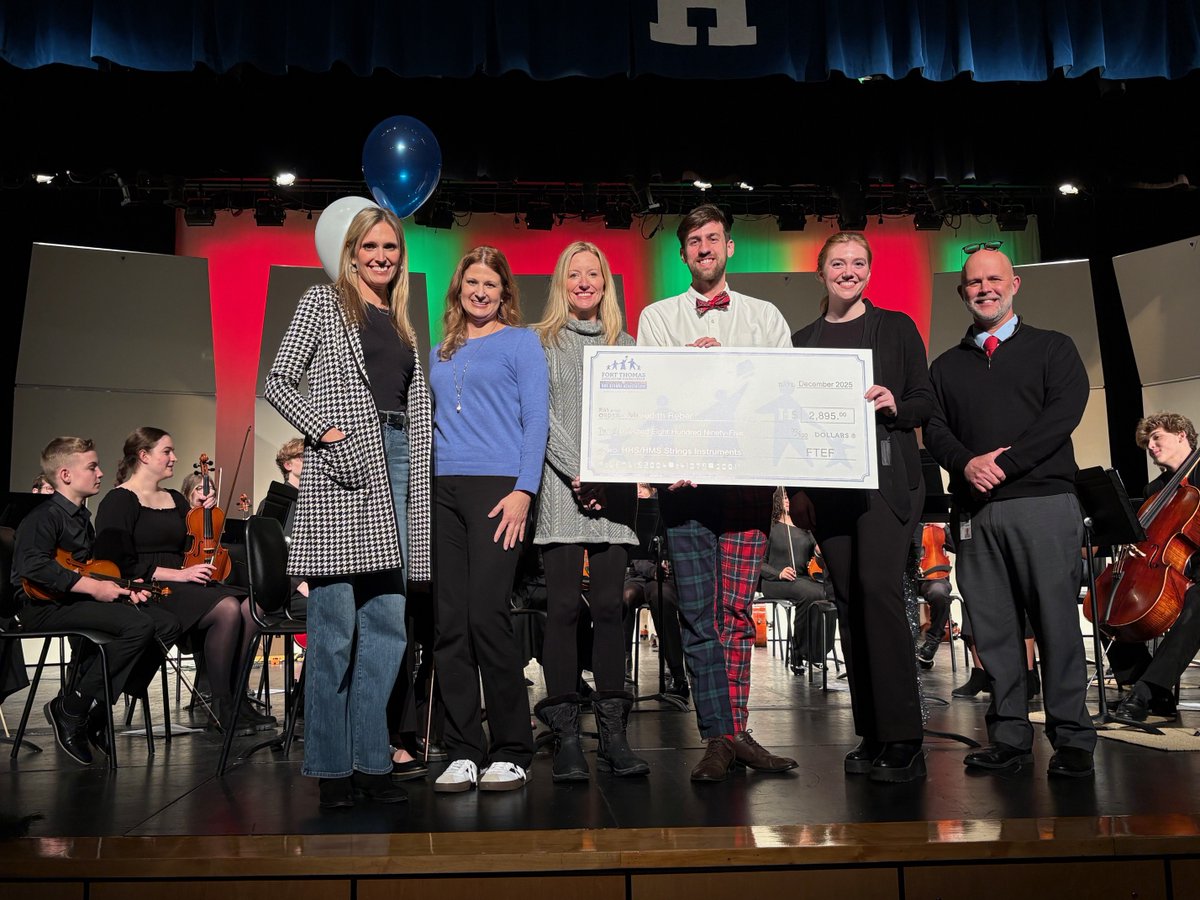 FTEF's tweet image. It's teacher grant time! Last night we awarded Meredith Reber and the Strings department a teacher grant for new strings instruments. Congratulations!  🙌
To donate to our teacher grant program visit: loom.ly/jz1EJIE
#FTEF #teachergrants