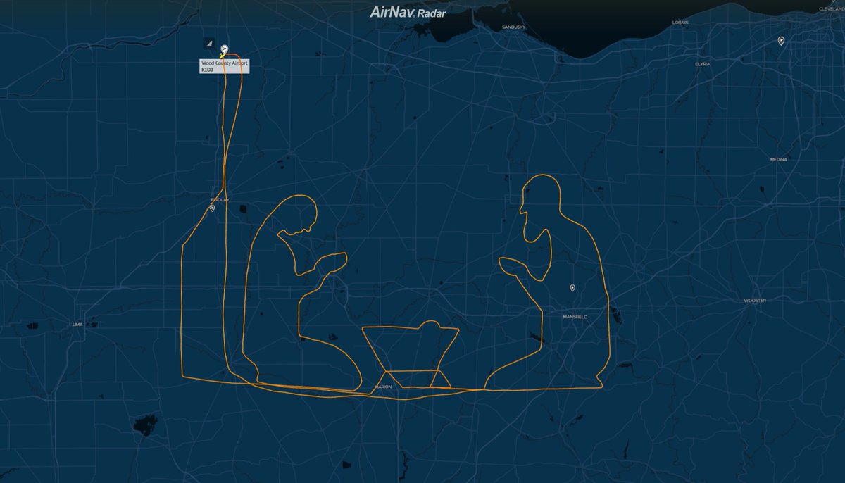 AirNavRadar's tweet image. Not just a flight path — this one turned into sky art. ✈️

Flight details: airnavradar.com/data/registrat…

Track it on the AirNav Radar app 📱 airnavradar.go.link/i1UEk

#skyart #flightracking #aviationlovers #avgeek