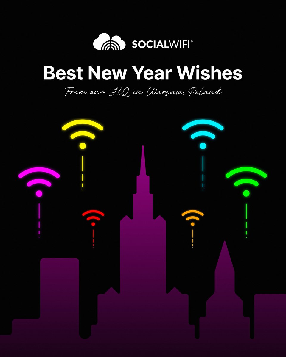 🥂 𝗪𝗲𝗹𝗰𝗼𝗺𝗲 𝟮𝟬𝟮𝟲 𝘄𝗶𝘁𝗵 𝗦𝗼𝗰𝗶𝗮𝗹 𝗪𝗶𝗙𝗶! 🥂

#SocialWiFi #WiFiMarketing #HappyNewYear