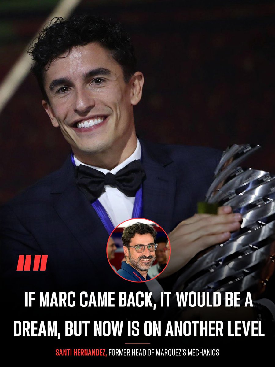 Santi Hernández concedió una entrevista al MARCA hablando del año de Márquez. Se comentó un posible regreso del 93 a Honda, pero aunque deja claro que sería más que bienvenido no se lo plantean ya que ahora mismo la combinación con Ducati no le esta saliendo nada mal

#MotoGP